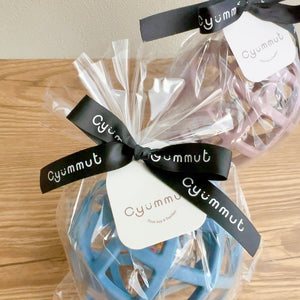 cyummut RATTLE ラトル ミニボール入り シリコンボール ベビーボール  オーボール くすみカラー キュムット
