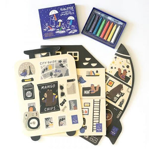 Jaq Jaq Bird 塗り絵ブック Giant Coloring Book リサイクルペーパーを使用 ジャクジャクバード