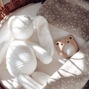 ooh noo Teether ティーサー 木製 歯固め くま さる かえる 天然木 オーノー