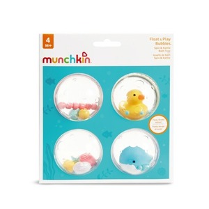 munchkin バブルボール 4個 アヒル&クジラ 水遊びおもちゃ マンチキン