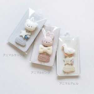 mocmof アニマル ヘアアクセセット 面ファスナータイプ 622-660082