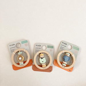 trixie baby Wooden round rattle ウッドトイ ラウンドラトル 木のおもちゃ ファーストトイ トリクシー