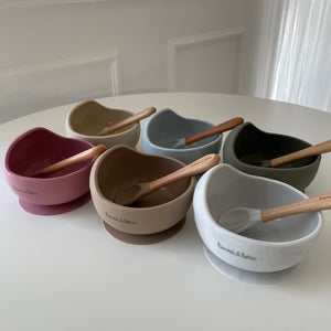 kawaii&born シリコンボウル ベビー食器 離乳食 食器 吸盤タイプ くっつくお皿