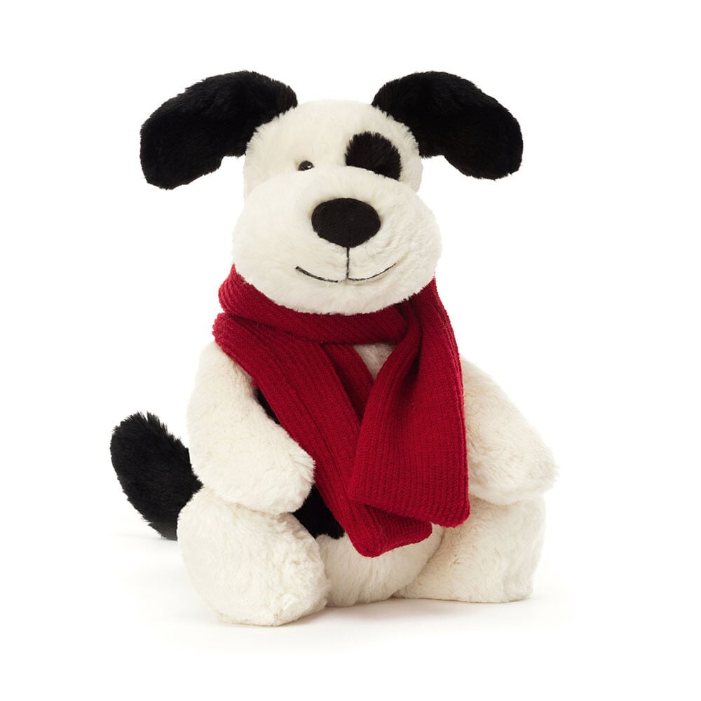 Jellycat Bashful Winter Puppy Medium Mサイズ 犬 わんこ ぶち