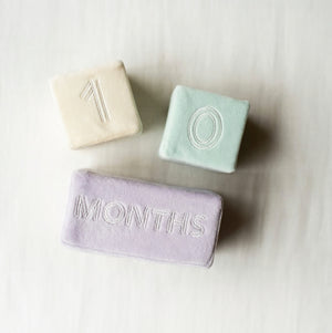 mocmof やわらか マンスリーブロック 布製 おもちゃ 記念撮影 月齢フォト モクモフ