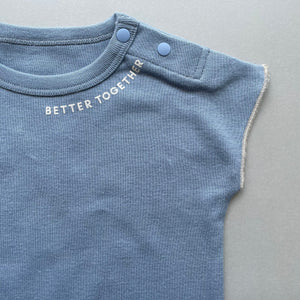 3.LIETO おでかけロンパース 70cm 80cm モスピンク ストームブルー 日本製 スリーリエート