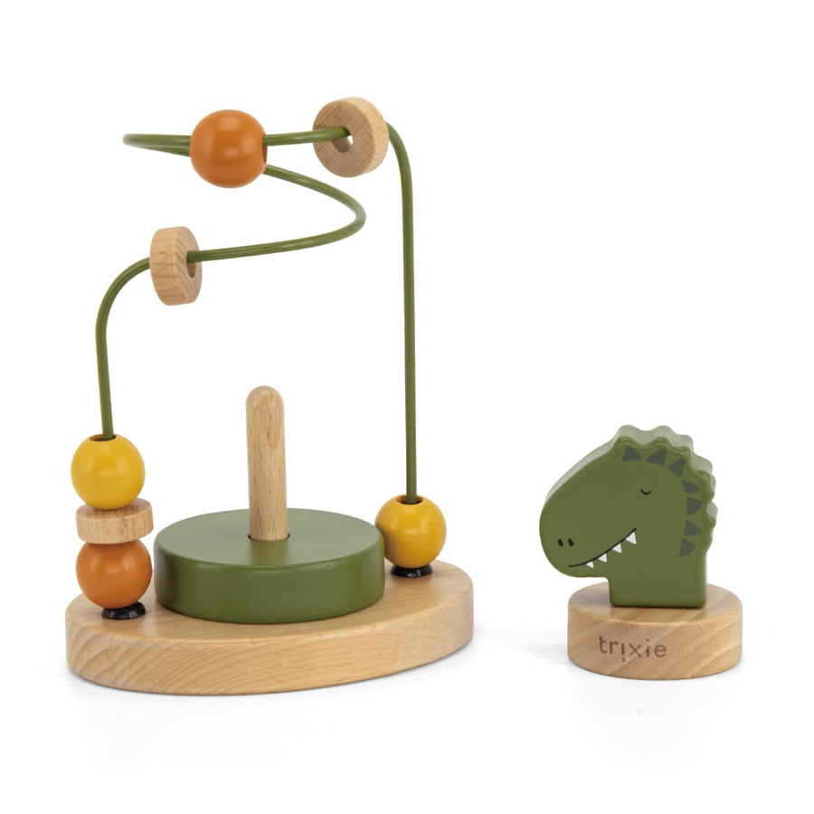 trixie baby Wooden beads maze ウッドトイ ビーズメイズ Mr.Dino 恐竜 ダイナソー 木のおもちゃ トリクシー