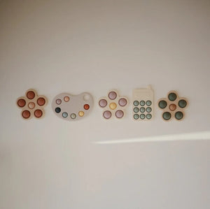 Mushie Flower Press Toy フラワープレストイ  プッシュポップ プチプチ ムシエ