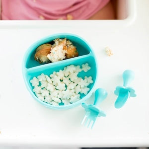Grabease グラビーズ  シリコンボウル グレー Silicone Suction Bowl ベビー食器 離乳食