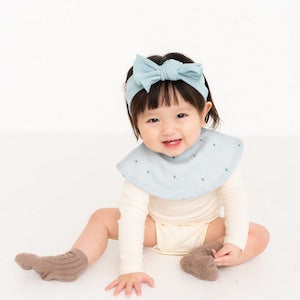 lien de famille スタイとヘアバンドセット ブルーベリー 日本製 女の子 リボン おしゃれ
