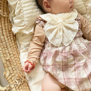 3.LIETO スタイーフ Lusso レースアイボリー スカーフみたいなスタイ 日本製 スリーリエート