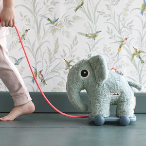 Done by Deer プルトイ Pull along, ぞう ブルー ピンク Elphee, blue / Raffi, powder ぬいぐるみ ダンバイディア