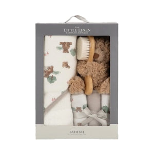 The Little Linen Company バスギフトセット TLLC Bath Gift Set ぬいぐるみとベビー雑貨