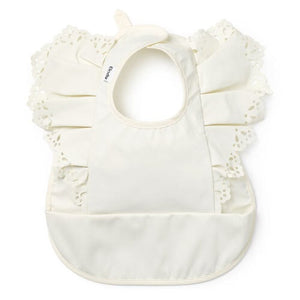 Elodie Baby Bibs エロディ お食事エプロン Vanilla White フリル ホワイト