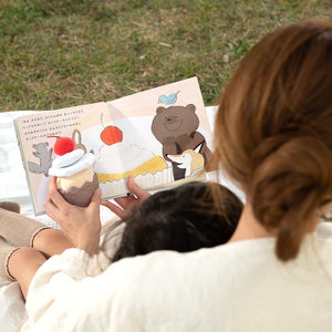 amanoppo えほんでごっこあそび はりねずみくんとカップケーキ 絵本 布製おもちゃ あまのっぽ