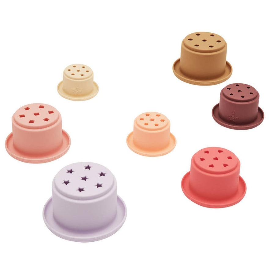 OYOY mini Tawa Silicone Stacking Cups "Cherry"  タワー シリコン スタッキングカップ オイオイミニ