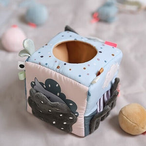 Done by Deer 布製 仕掛けおもちゃ ディスカバリーキューブ ディアフレンズ カラーミックス 2BD-4823137 ダンバイディア