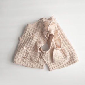 coto cotte ニットソー リボン ベスト 80cm 90cm 722-674026