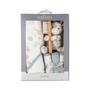 The Little Linen Company バスギフトセット TLLC Bath Gift Set ぬいぐるみとベビー雑貨