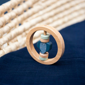 trixie baby Wooden round rattle ウッドトイ ラウンドラトル 木のおもちゃ ファーストトイ トリクシー