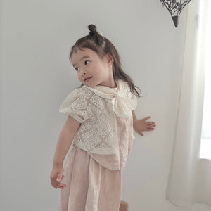 3.LIETO スタイーフ Lusso レースアイボリー スカーフみたいなスタイ 日本製 スリーリエート