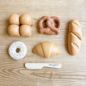 PLAN TOYS BREAD SET パンセット 3628 おままごと ブレッド 木製 パン屋さんごっこ プラントイ