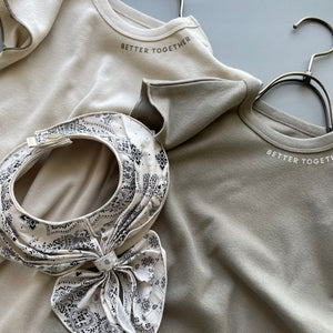 3.LIETO おでかけロンパース 70cm 80cm グレージュ スモークベージュ 日本製 スリーリエート