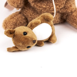 Egmont Toys カンガルーの親子 バックパック ぬいぐるみ リュック Kangaroo plush backpack EGM150416 エグモントトイズ