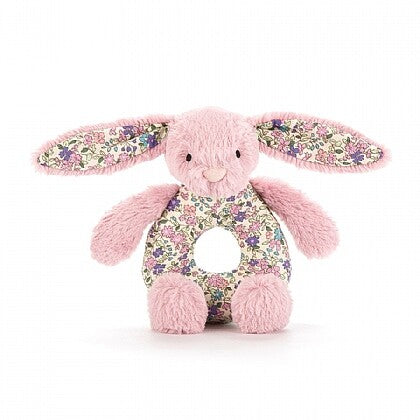 Jellycat Blossom Tulip Bunny Grabber うさぎ 花柄 ベビーラトル