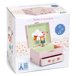 DJECO ウッド フォーン 子鹿 オルゴール付き ジュエリーボックス dj06086 ジェコ