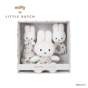 miffy x Little Dutch ギフトボックス３点セット ミッフィー baby gift set ガラガラ 赤ちゃんのおもちゃ ベビーギフト リトルダッチ