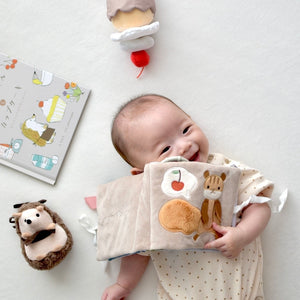 amanoppo えほんとぬいぐるみのセット りすくんとはりねずみくん -出産祝いにおすすめ3点ギフトセット あまのっぽ