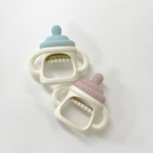 Love my lil 歯がため ミルクボトル ブルー ピンク ラブマイリル