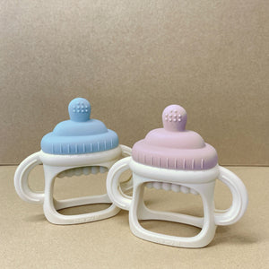 Love my lil 歯がため ミルクボトル ブルー ピンク ラブマイリル