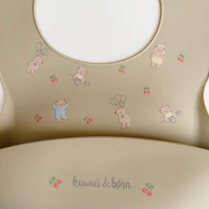 出産祝いに♪ カフェカラー 5点セット ベビーセット ストローマグ お食事エプロン ベビーボール 木のおもちゃ トイホルダー