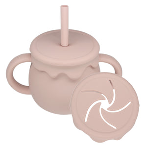 Love my lil 3wayマグ シリコン製 ストローマグ スナックカップ 両手持ちコップ ラブマイリル