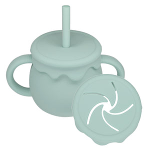 Love my lil 3wayマグ シリコン製 ストローマグ スナックカップ 両手持ちコップ ラブマイリル