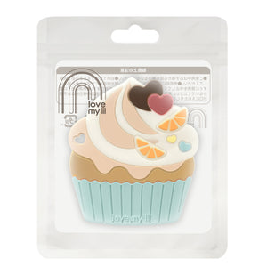Love my lil 歯がため カップケーキ ブルー ピンク ラブマイリル