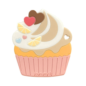 Love my lil 歯がため カップケーキ ブルー ピンク ラブマイリル