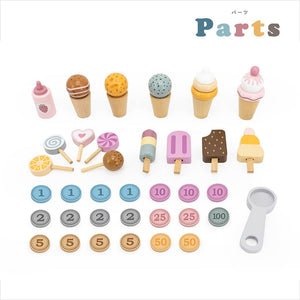 PolarB アイスワゴン 木製おままごと ピンク TYPR44054 ポーラービー