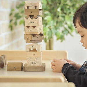 IKONIH ひのきのおもちゃ ナンバータワー NUMBER TOWER アイコニー