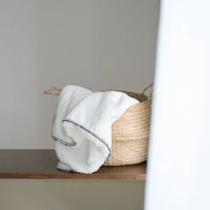 blanco ダブルボアブランケット ベビー double boa blanket ホワイト 無地 ブランコ