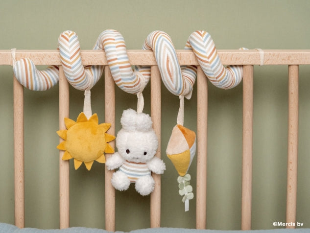 miffy x Little Dutch スパイラルトイ ヴィンテージサニーストライプ 赤ちゃんのおもちゃ ベビーベッド ベビーカー リトルダッチ