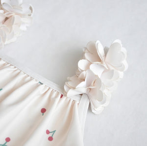 coto cotte お花モチーフ ワンピース 水着 722-460051 キッズ ベビー 80cm 90cm 100cm 110cm 120cm 子供用 女の子 コトコト