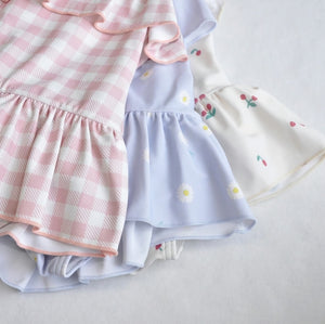 coto cotte お花モチーフ ワンピース 水着 722-460051 キッズ ベビー 80cm 90cm 100cm 110cm 120cm 子供用 女の子 コトコト