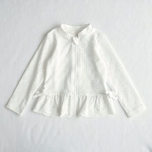 coto cotte レース柄 ラッシュガード 722-460053 水着 キッズ ベビー 80cm 90cm 100cm 110cm 120cm 子供用 女の子 コトコト