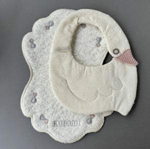 kubomi あひるのスタイ 刺繍タオルセット BOX付き イエローセット 汗取りパット 出産祝い クボミ