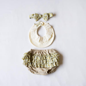 mocmof おめかしギフトセット レース 622-476161 ベビー ブルマ フリル3点セット モクモフ