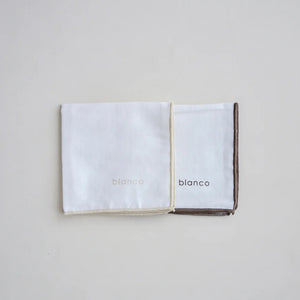 blanco gauze handkerchief 2枚セット ガーゼ ハンカチーフ ベビー 無地 ブランコ