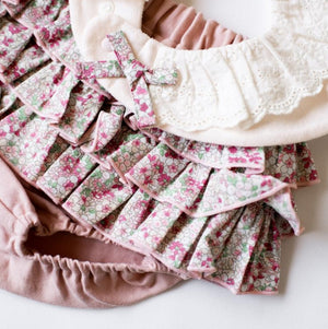 mocmof おめかしギフトセット レース 622-476161 ベビー ブルマ フリル3点セット モクモフ